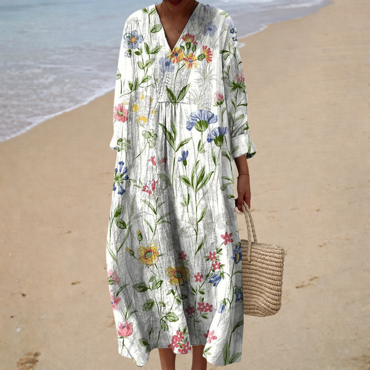 Eszter - Nyári nyomott ruha, ami kiemel