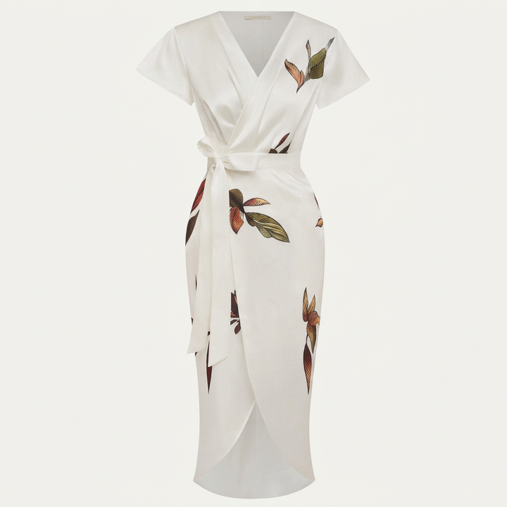 Lívia – Leveles Mintás Maxi Ruha Megkötővel