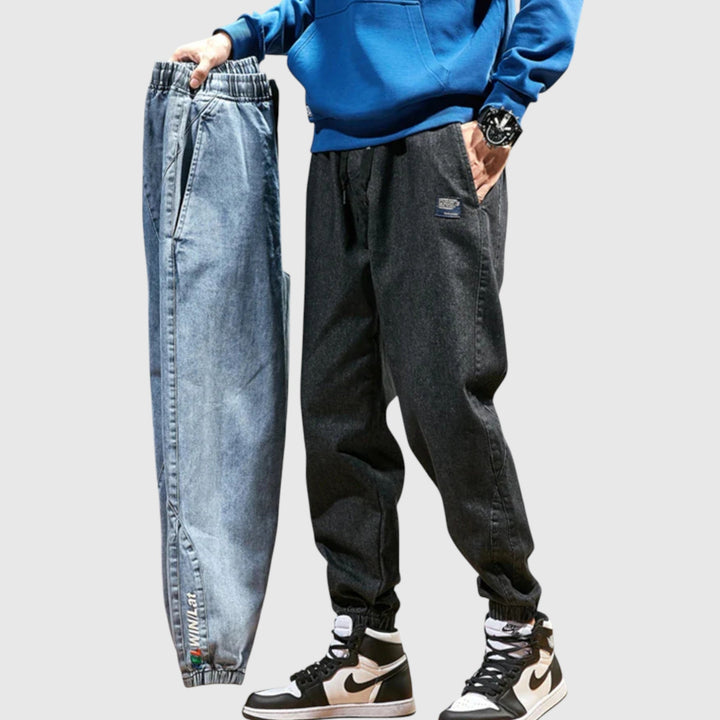Elegáns farmer jogger nadrág