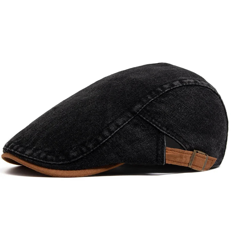 Thijs - Prémium Denim Flat Cap – Időtlen Stílus & Napi Kényelem