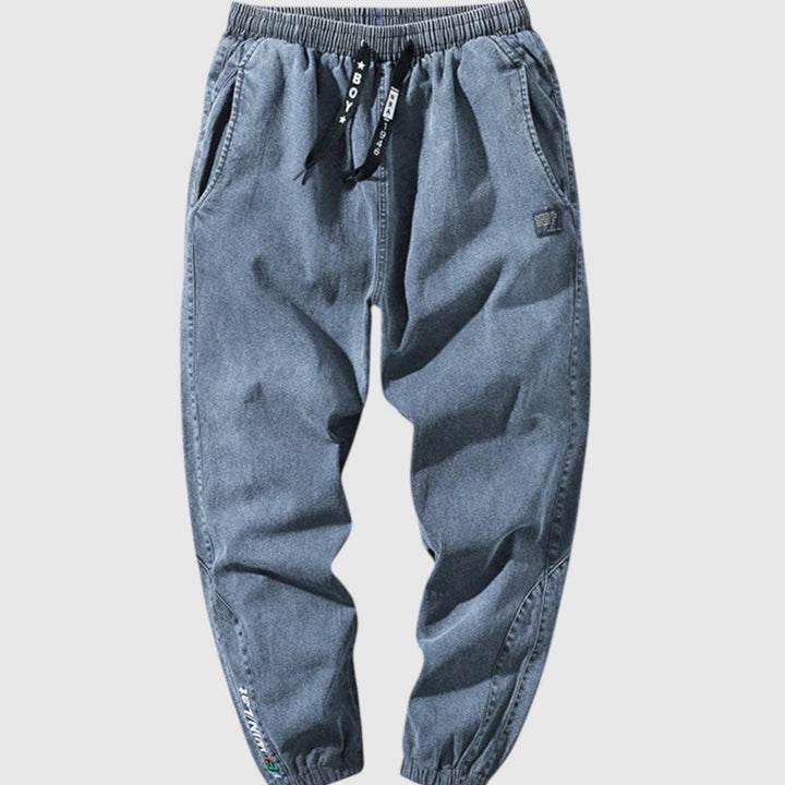 Elegáns farmer jogger nadrág