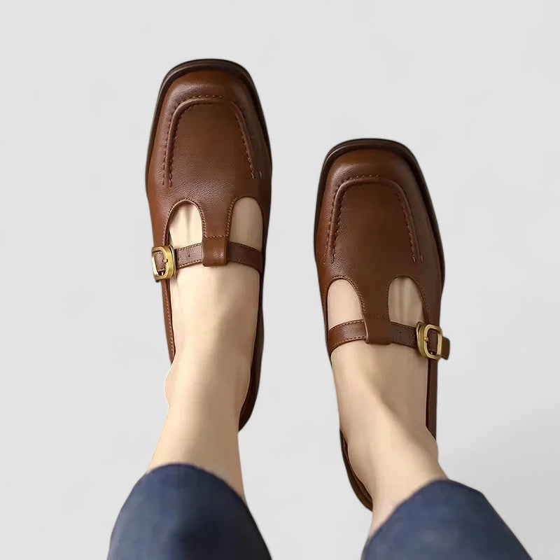 Elizabeth - T Mary Jane Strap Orthopedic Shoes