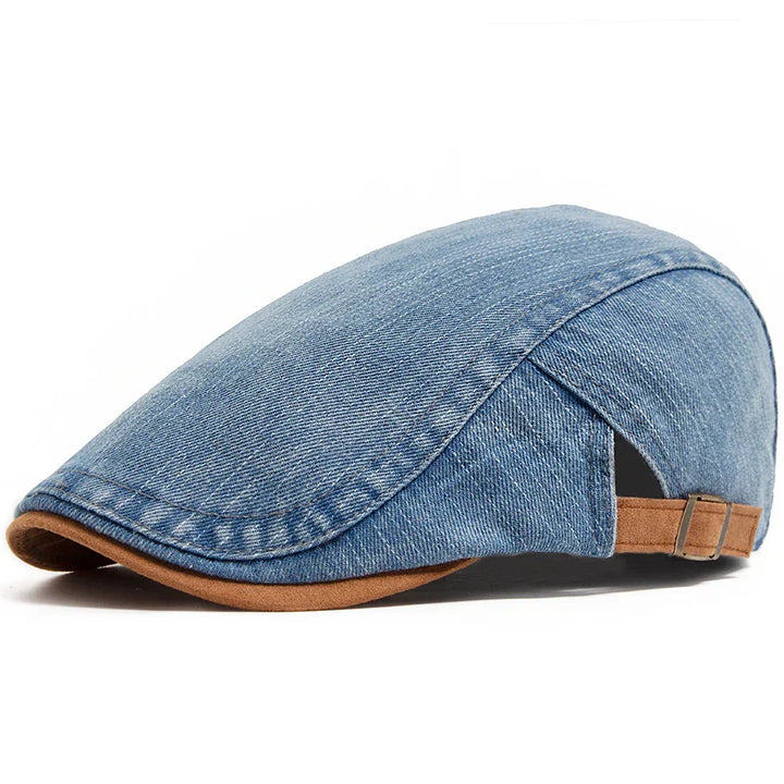 Thijs - Prémium Denim Flat Cap – Időtlen Stílus & Napi Kényelem