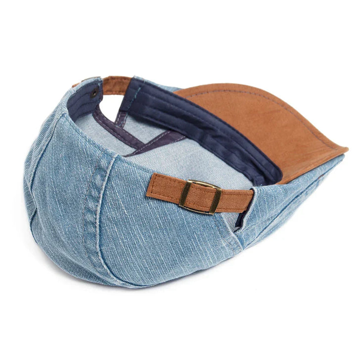 Thijs - Prémium Denim Flat Cap – Időtlen Stílus & Napi Kényelem