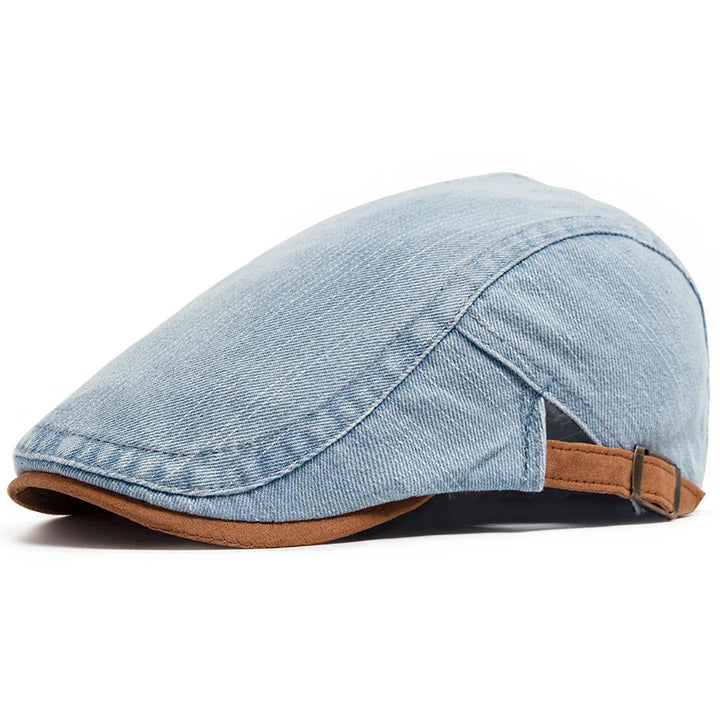 Thijs - Prémium Denim Flat Cap – Időtlen Stílus & Napi Kényelem