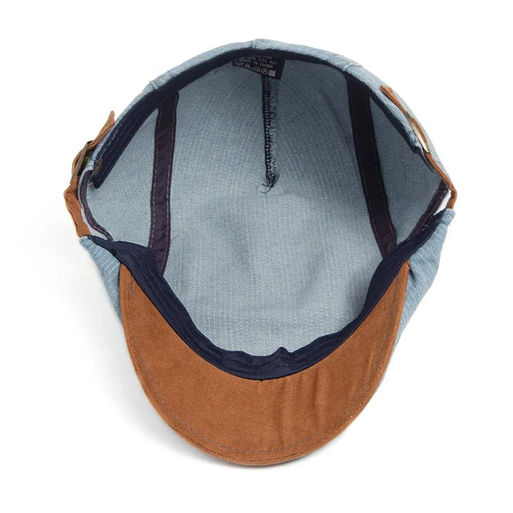 Thijs - Prémium Denim Flat Cap – Időtlen Stílus & Napi Kényelem
