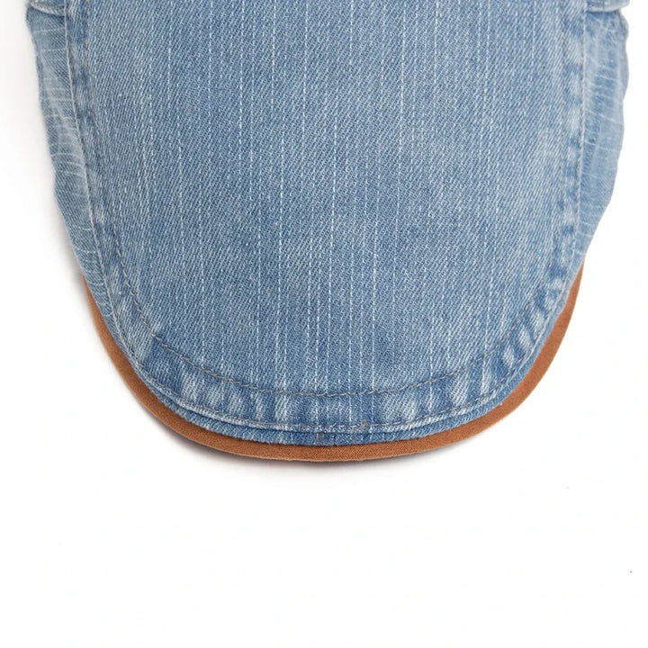 Thijs - Prémium Denim Flat Cap – Időtlen Stílus & Napi Kényelem