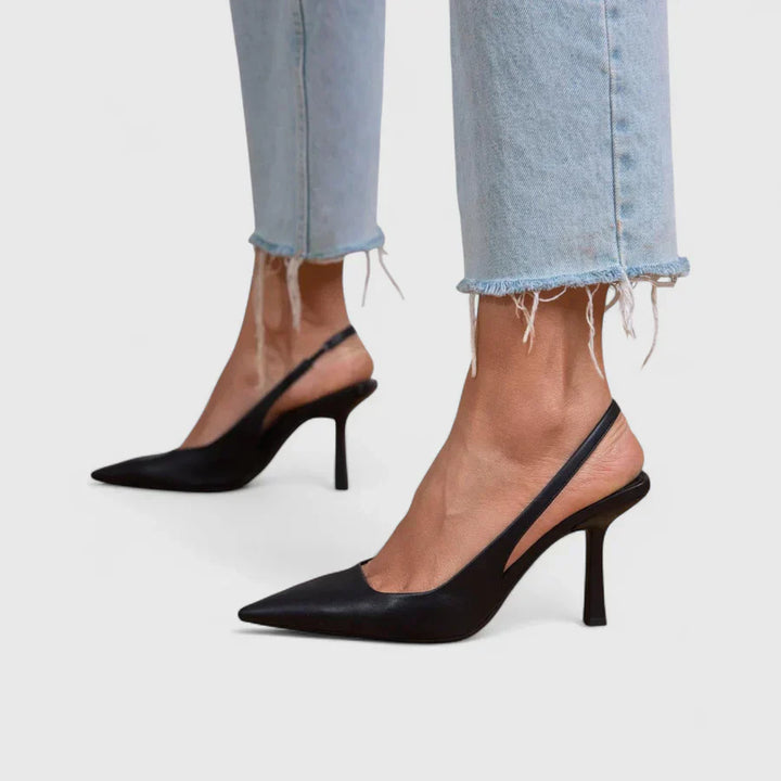 Elżbieta - Suede & Bőr Slingback