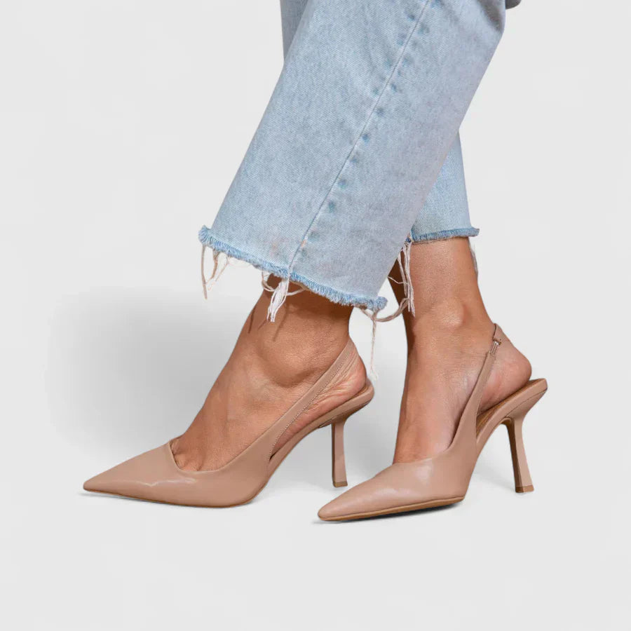 Elżbieta - Suede & Bőr Slingback