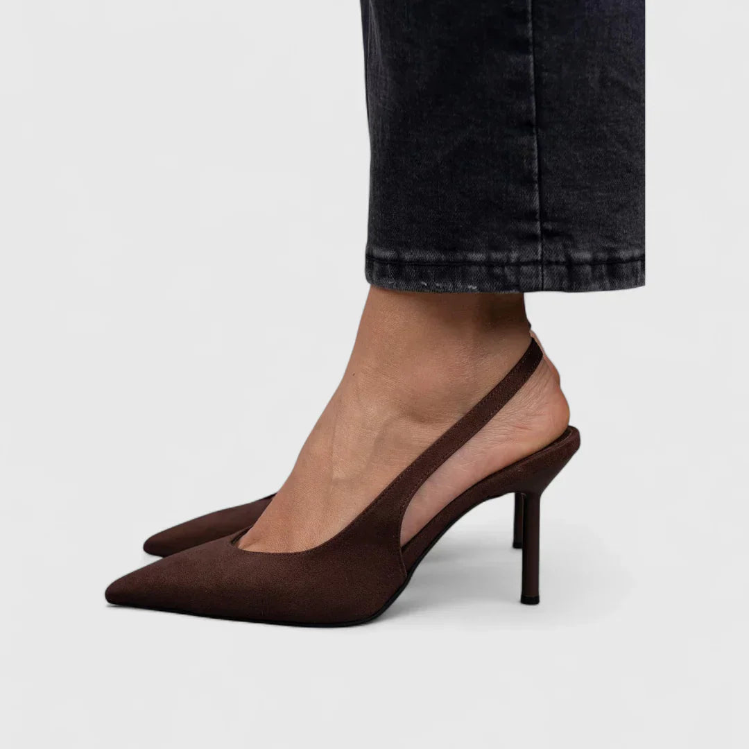 Elżbieta - Suede & Bőr Slingback