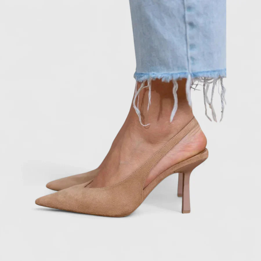 Elżbieta - Suede & Bőr Slingback